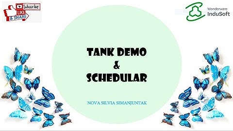 Tank Demo & Schedular Tutorial with Indusoft Webstudio