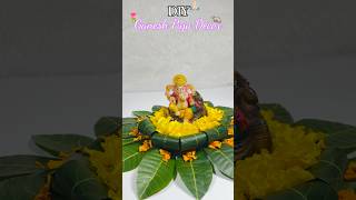 Mango Leaf🍃 Decoration Idea For Ganesh Chaturthi | Ganesh Puja Leaf Decoration Craft #ganeshpuja