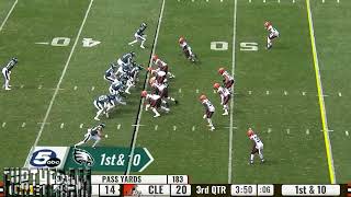 Olympic WR Devon Allen 55 yard TD catch highlight | Philadelphia Eagles  vs. Browns Preseason
