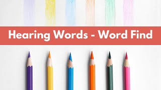 HEARING WORDS SCIENCE ACTIVITY - WORD FIND SEARCH FINDER GAME PUZZLE VOCABULARY screenshot 4