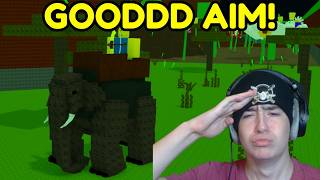 SNIPING PEOPLE WITH THE WAR ELEPHANT IN MORPH UP ROBLOX! π