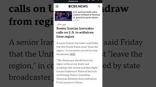 Senior Iranian lawmaker calls on U S to wit raw from region CBS News