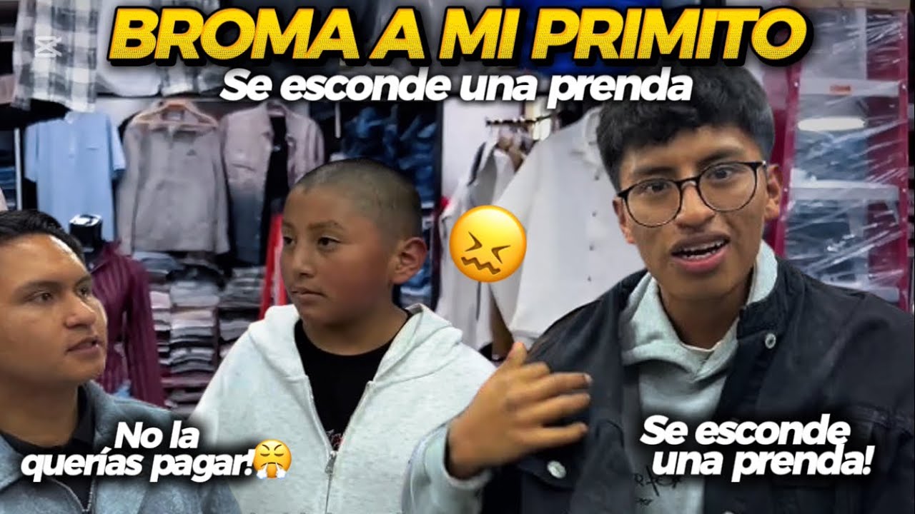 EL PRIMO DE PUPILO SE ESCONDE UNA CAMISETA Y ASI REACCIONAN *BROMA*