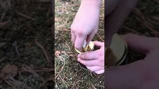 Hiking life hack: making a candle with oil. camping survival bushcraft  outdoors lifehacks