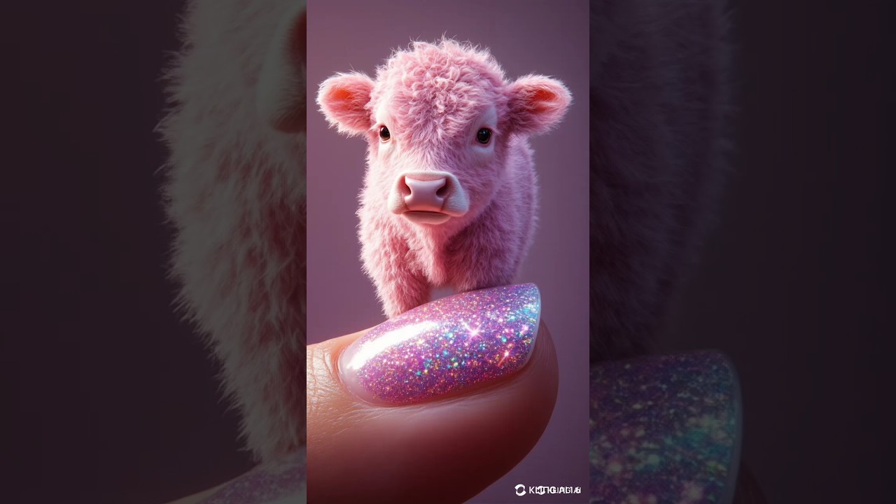 Tiny Pink Cow Is Unreal! 🐮💖✨ Cutest Thing You'll See Today! 😍Moment  