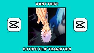 CAPCUT CUTOUT FLIP TRANSITION TUTORIAL #capcut #tutorial