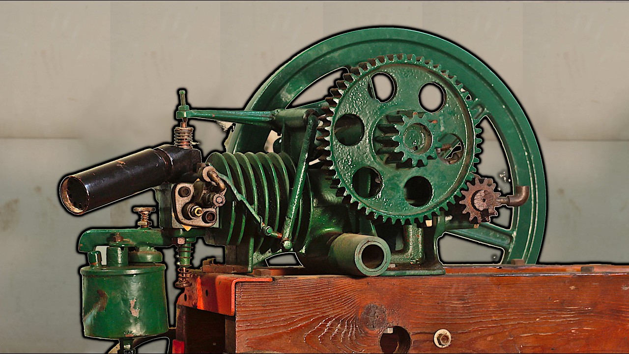 This Engine USES 8 CYCLES TO RUN?!? 100-YEAR-OLD WINDMILL Engine Revival! Can We Get it Running??
