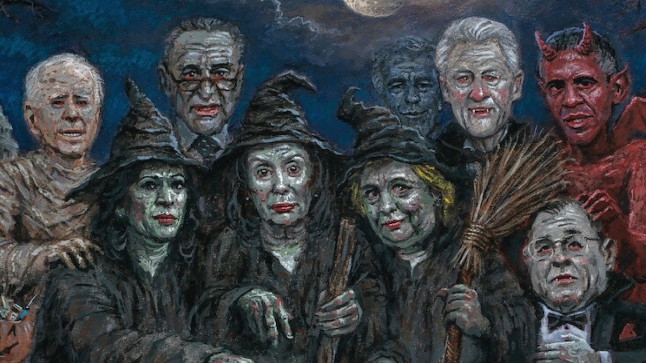 The SCARIEST Painting of All Time TRICK OR TREAT by Jon