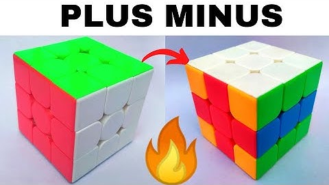 Plus Minus Pattern 3x3 Rubik