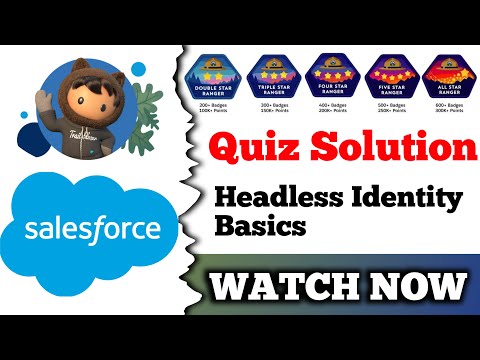 Headless Identity Basics | Salesforce Trailhead | Quiz Solution