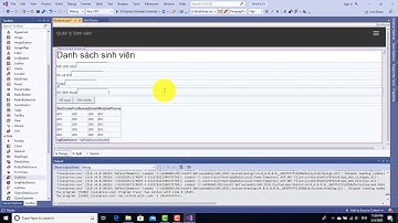 ASP.NET WebForm Lập trình các chức năng xem, thêm, sửa, xóa