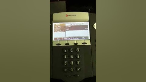 Polycom phone login to voicemail