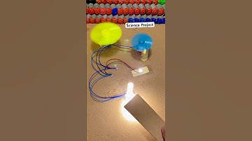 How to Make A LED Lights To Light Free Energy Generator Dc Motor - Part 12 #shorts #dcmotor #fan