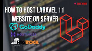 How To Deployhost Laravel 11 Website On Live Server Laravel Web Hosting Must Watch