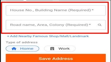 What is House No, Building name & Road name, Area Colony Required Problem in flipkart address