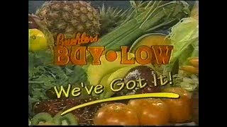 Buehler s Buy Low Grocery Store Commercial 1993