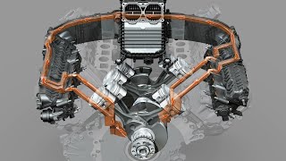 AUDI 4.0l V8-TFSI RS7 Engine - Cylinder Block Ventilation by DIGITALMEDIATECHNIK GMBH 2,909 views 5 months ago 1 minute, 25 seconds