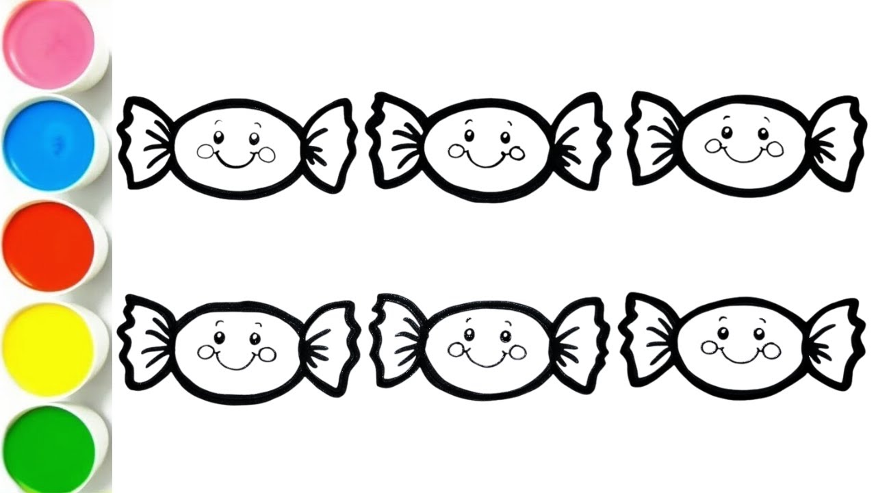 Learn Colors & Counting for Toddlers | Small Toffees Drawing and Painting