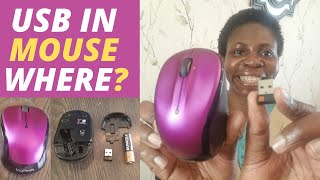 Where Is USB In The Logitech Mouse? -Where Can I Find It? M325 Mouse.