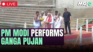 Live| Before Filing His Nomination From Varanasi, Pm Modi Performs Ganga Pujan At Dashashwamedh Ghat