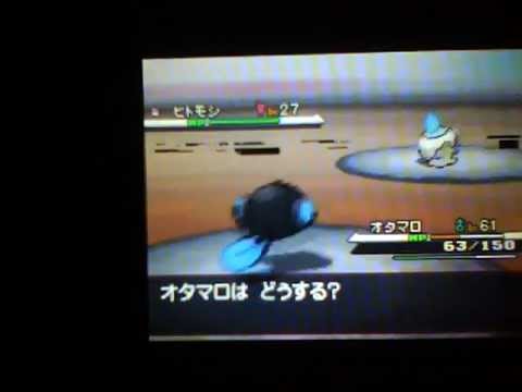 ポケットモンスターbw 色違いヒトモシ遭遇 自然遭遇 Youtube