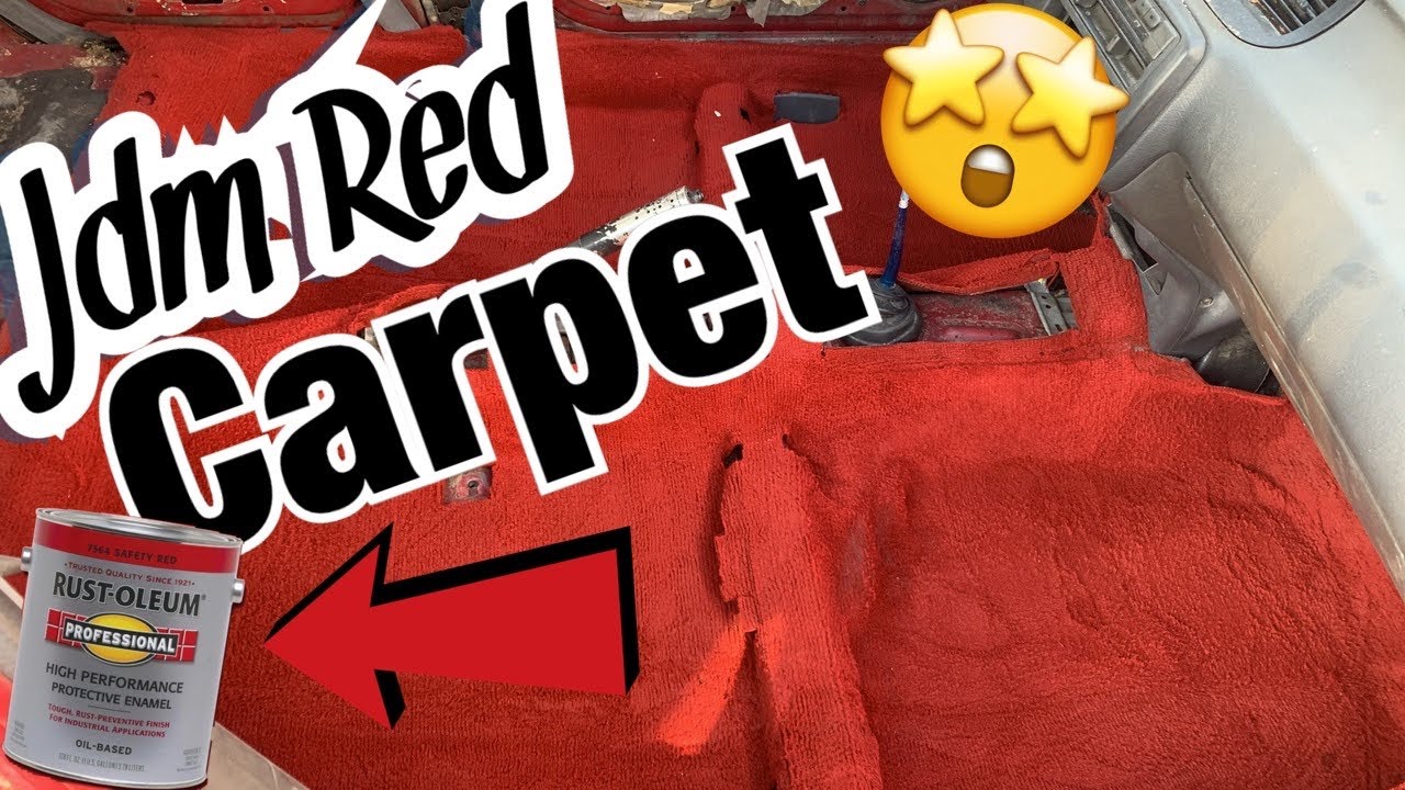 JDM Red Carpet DIY Rustoleum red paint job 