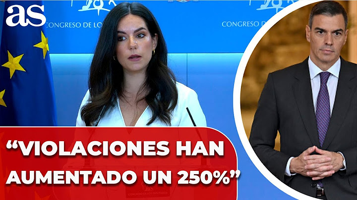 VOX afirma el AUMENTO de las VIOLACIONES con PEDRO SÁNCHEZ como PRESIDENTE