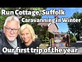 Winter Caravanning at Run Cottage, Suffolk