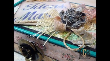 Upcycled Box  & Mini Album - Walk Through