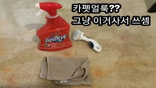 카펫 청소 쉽게 하는법