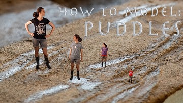 How to model puddles using easily available materials