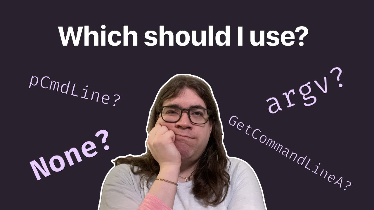 Which one to use? - Command Line Arguments in Windows (with & without C ...