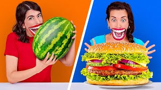 GENS VS NOURRITURE || Qui Mangera le Plus Vite ? Super Course de Speed-Eating avec 123 GO! CHALLENGE