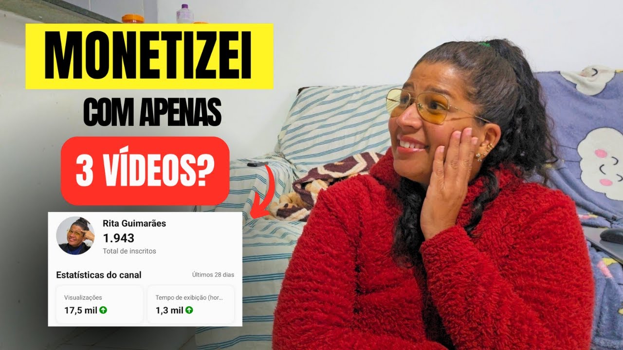 Como MONETIZEI RÁPIDO meu canal com apenas 3 VÍDEOS ( Passo a passo na prática)