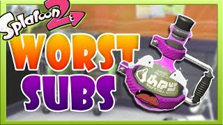 The 3 Worst Sub Weapons - Splatoon 2