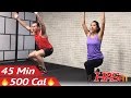45 Min Cardio HIIT Workout for People Who Get Bored Easily - No Equipment HIIT Workout for Fat Loss