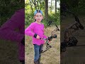 My daughter shooting compound bow for the first time! #prouddaddy#bearbows #archery#bowhunting