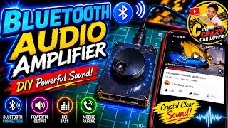  Bluetooth Audio Amplifier with powerful bass and crystal clear audio 🎶📱