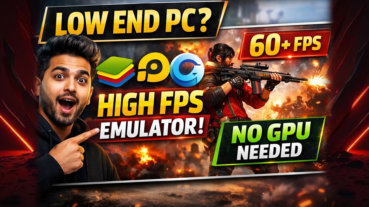 3 Best Android Emulators for Low End PC 🔥 High FPS Free Fire (No Graphics Card)