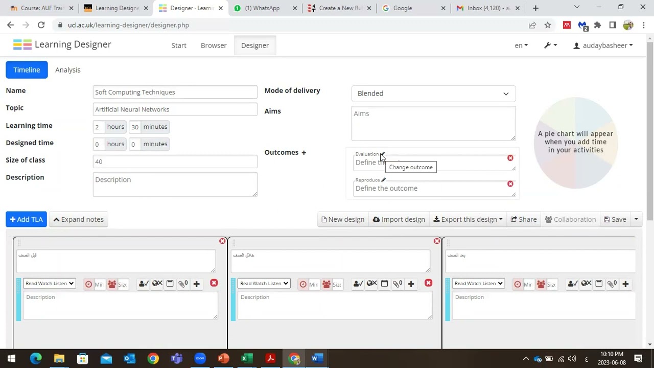 شرح بناء الـ Learning Designer