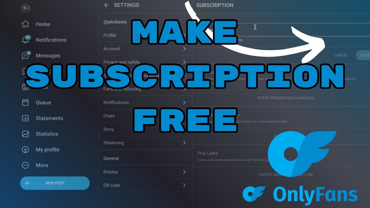 How to make your Onlyfans Account Free (0$ subscription)