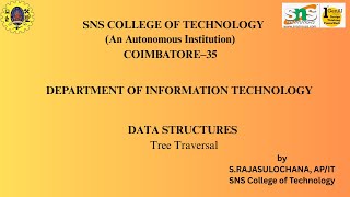 TREE TRAVERSAL | DATA STRUCTRUES | SNS INSTITUTIONS