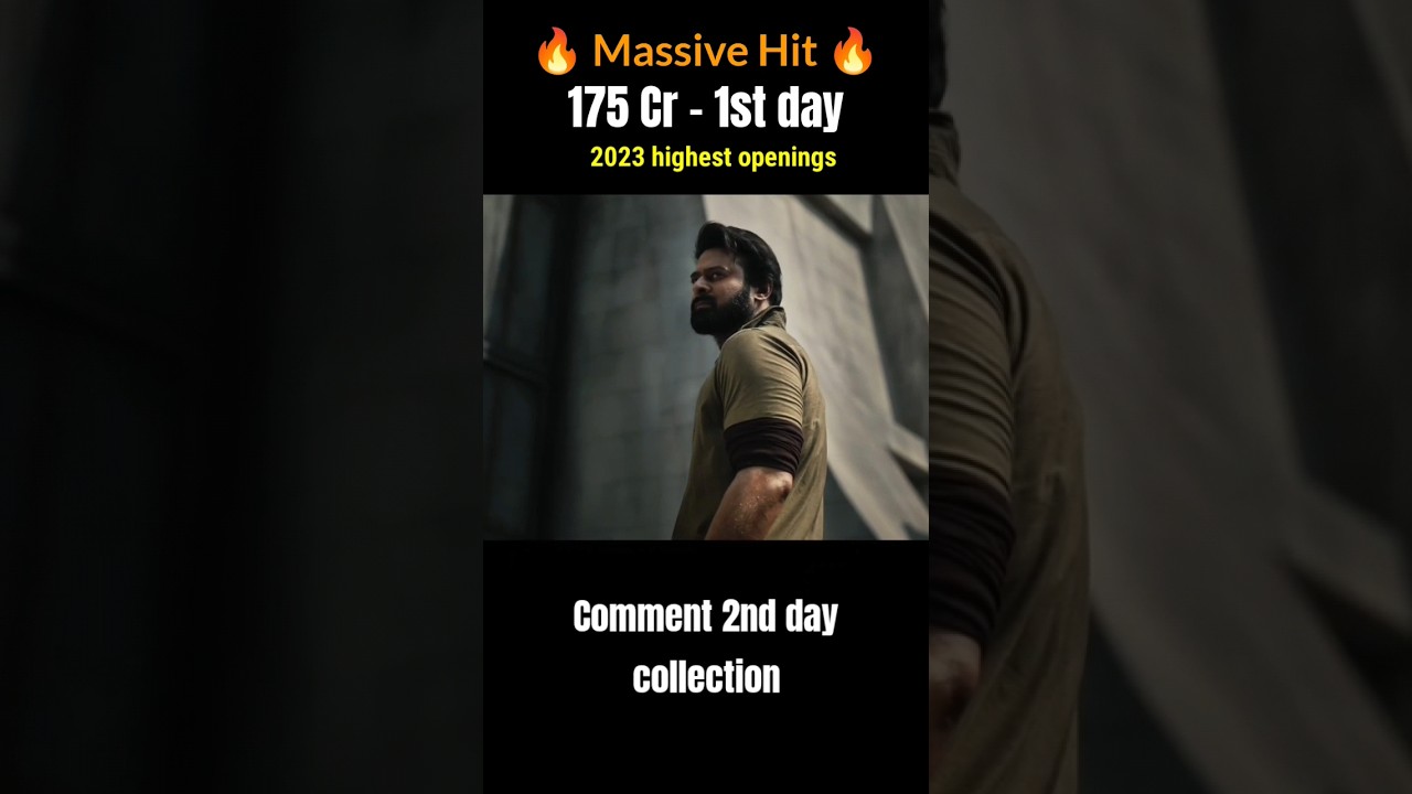 Salaar 180 Cr day 1 collection Worldwide | highest openings 2023 | 