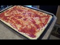 Sicilian Pizza Cooked in a Brick Oven