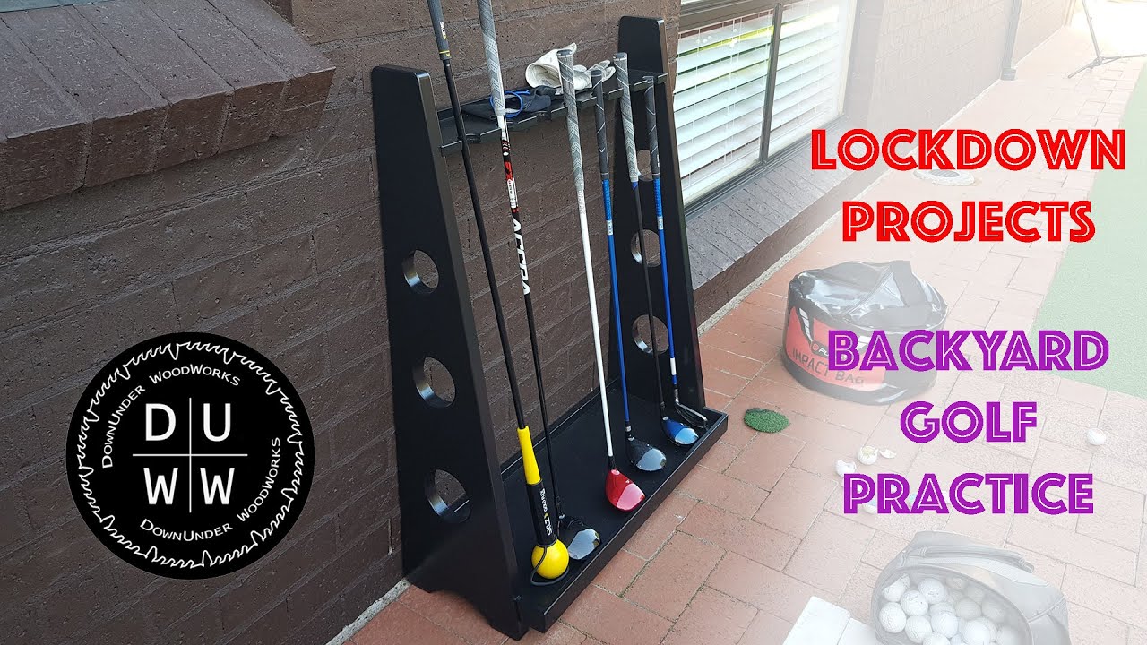 Golf club rack | Easy lockdown project - YouTube