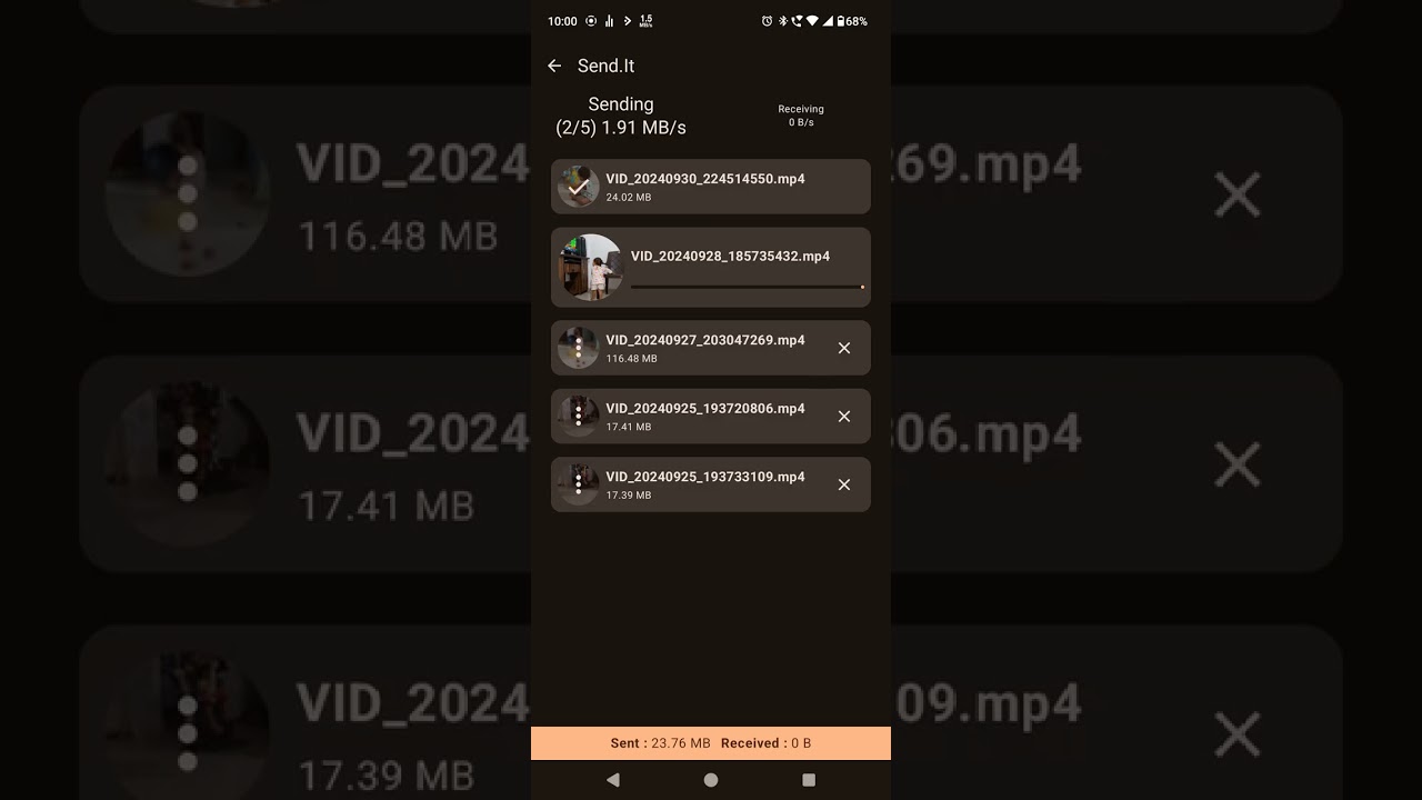 SendIt foreground service explaination