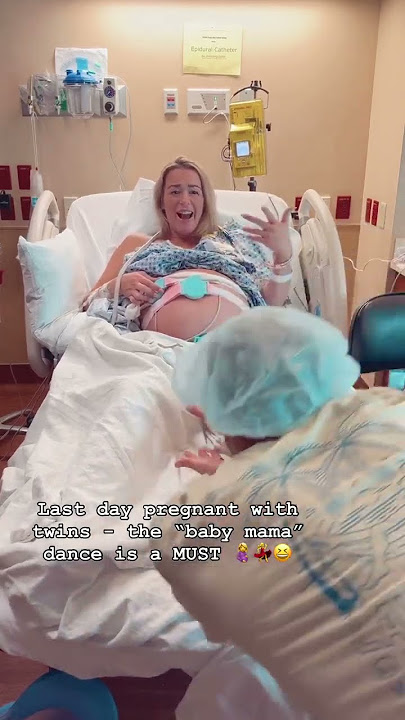 I just HAD to do the baby mama dance one last time before having these twin babies💃🤰🕺 Especially