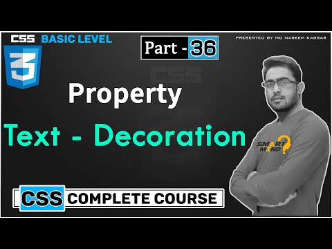 Text Decoration in css for beginners in hindi by smart mind #36
