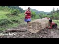 Primitive Life Skills fish trap in the river - Primitive food