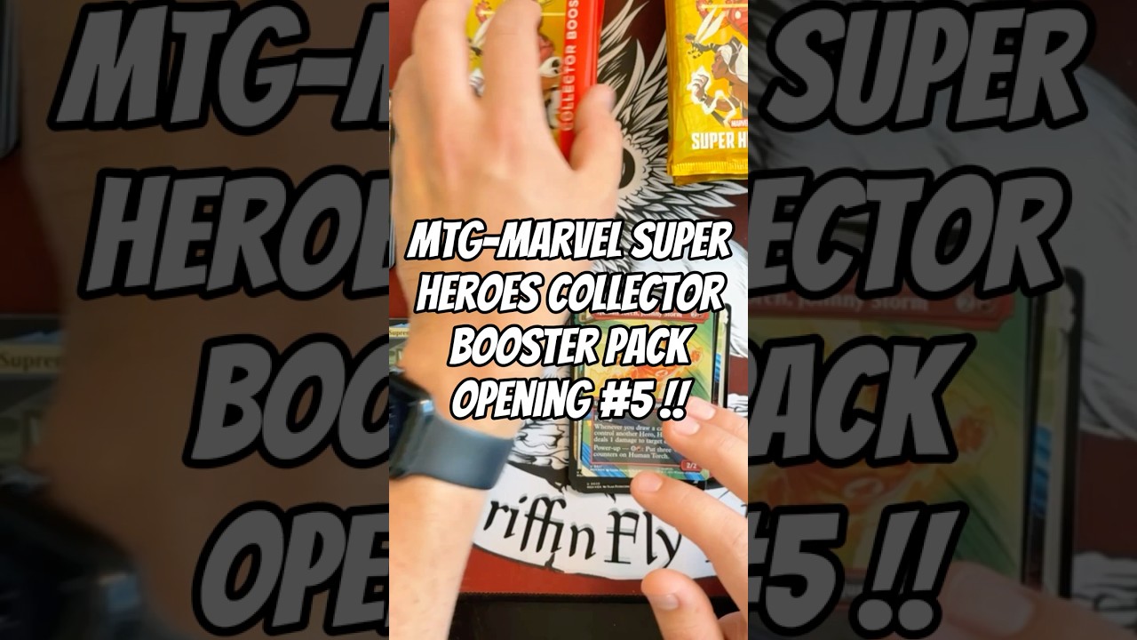 Opening Marvel Super Heroes Collector Booster Pack #5 From A Box 